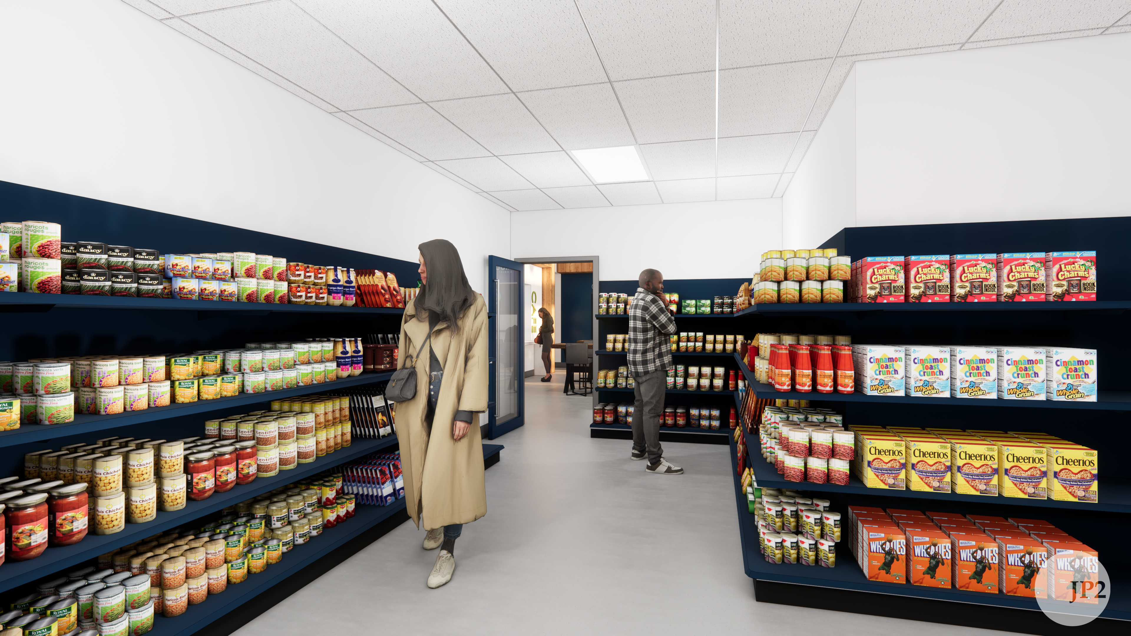 Food pantry rendering